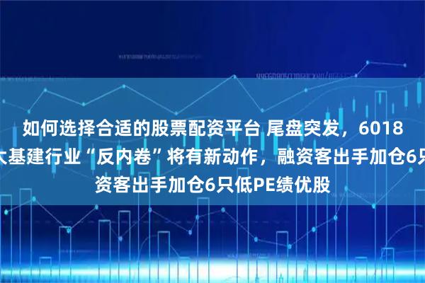 如何选择合适的股票配资平台 尾盘突发，601868跳水！三大基建行业“反内卷”将有新动作，融资客出手加仓6只低PE绩优股